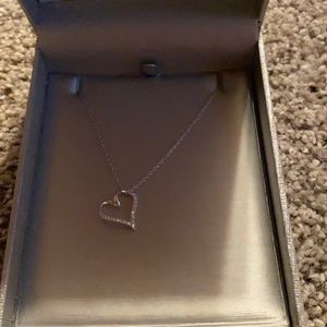 Zales heart diamond necklace